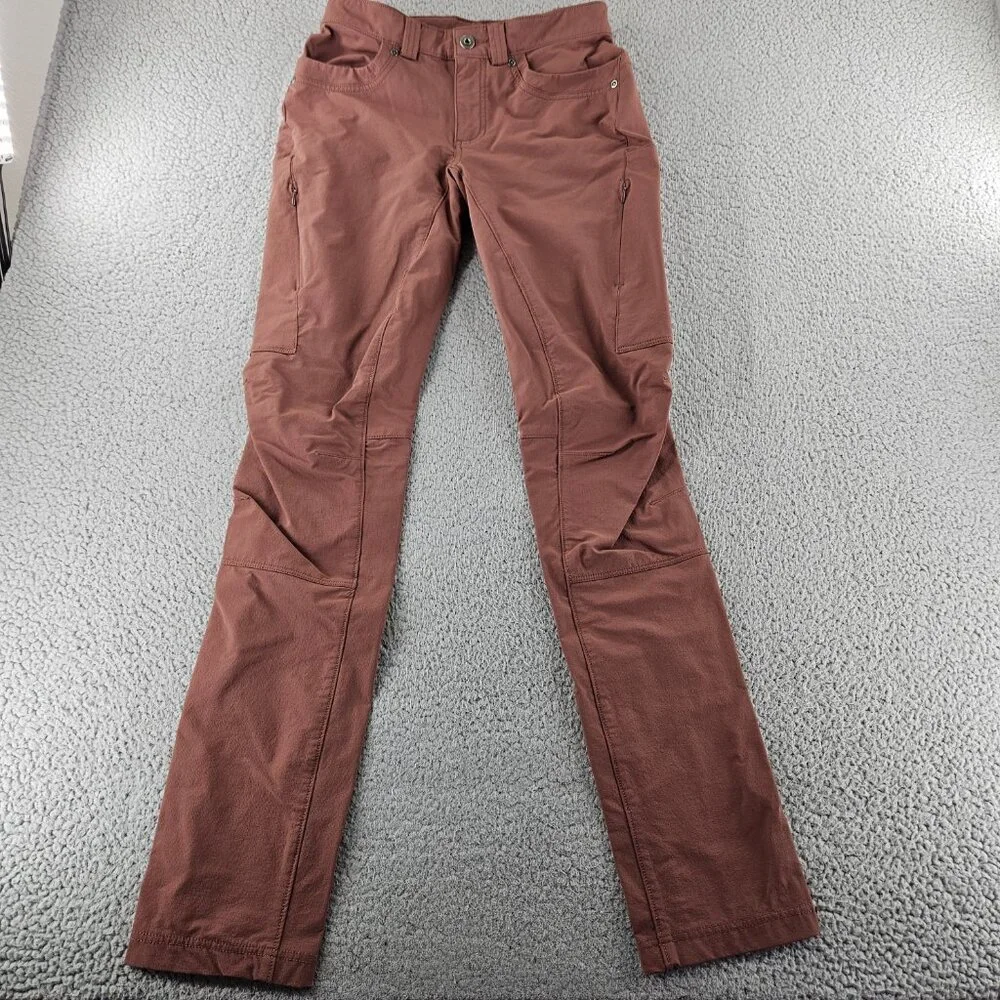 Duluth Trading Pants Womens 2x33 Brown Stretch Nylon Spandex Outdoor Hiking
